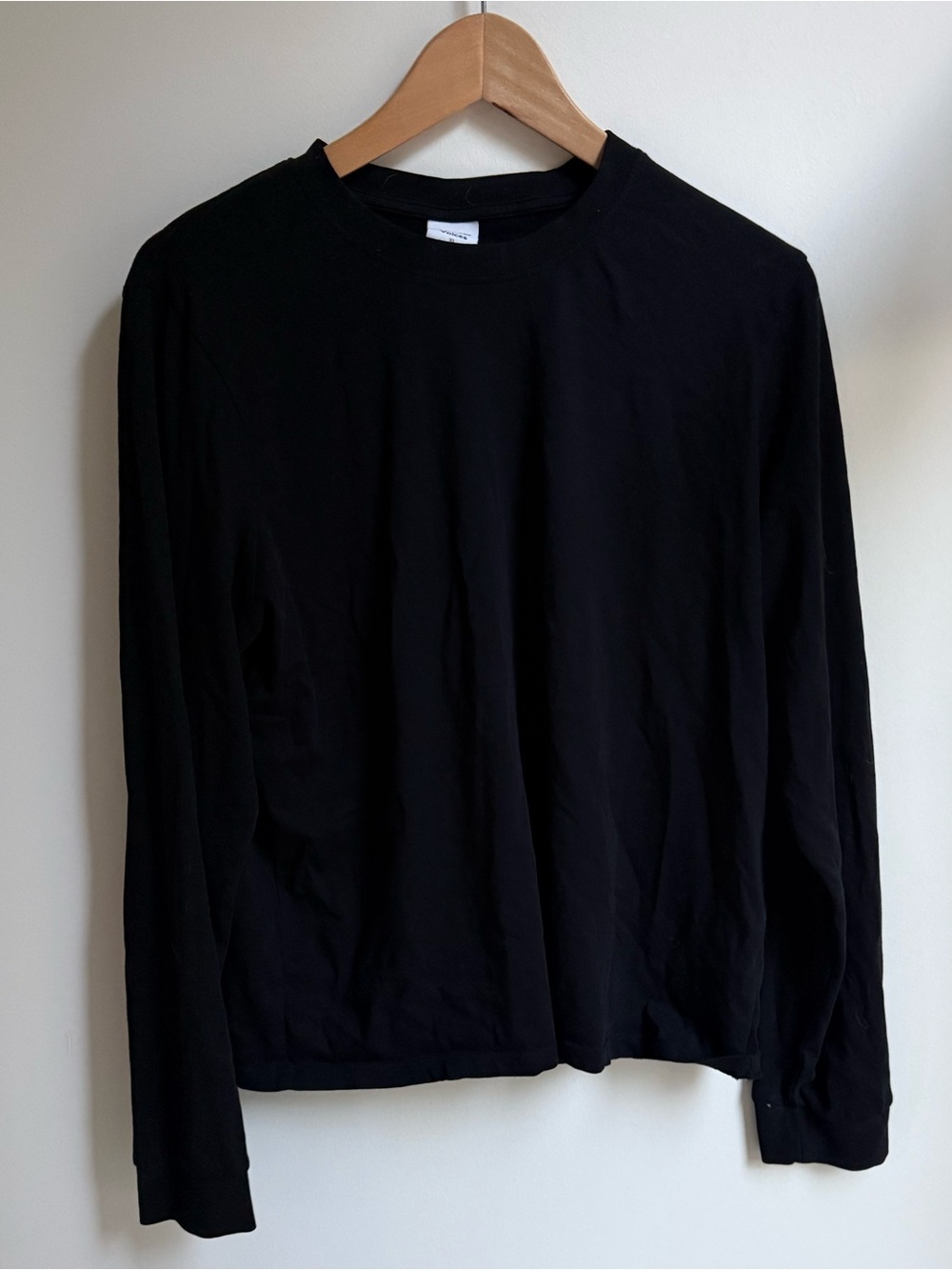 Outdoor Voices Black Long Sleeve Crewneck Tee